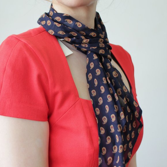 BR red stretch sheath dress - Picture 5 of 8